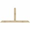 Ekena Millwork Portland Rough Sawn Timber Gable Bracket, Douglas Fir, 96"W x 48"H x 4"D x 6"F, 12/12 Pitch GBW096X48X0406POR00RDF - alternate 1